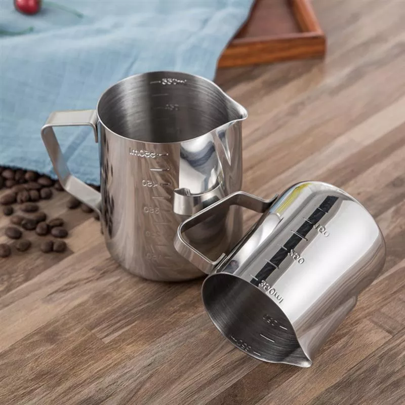 Cốc ca đánh sữa inox 350ml - 600ml (100% inox 304) ca đánh sữa
