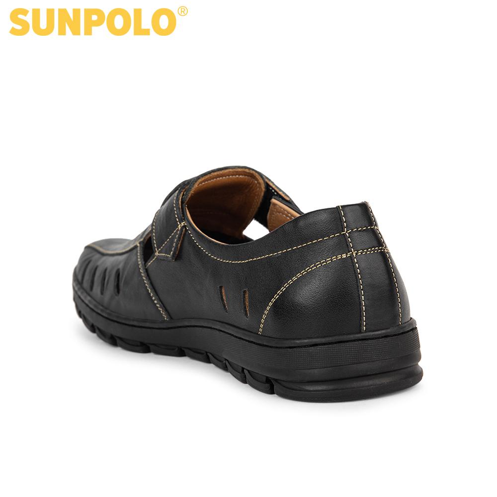 Giày Rọ Nam Da Bò SUNPOLO STA681 (Đen, Nâu)