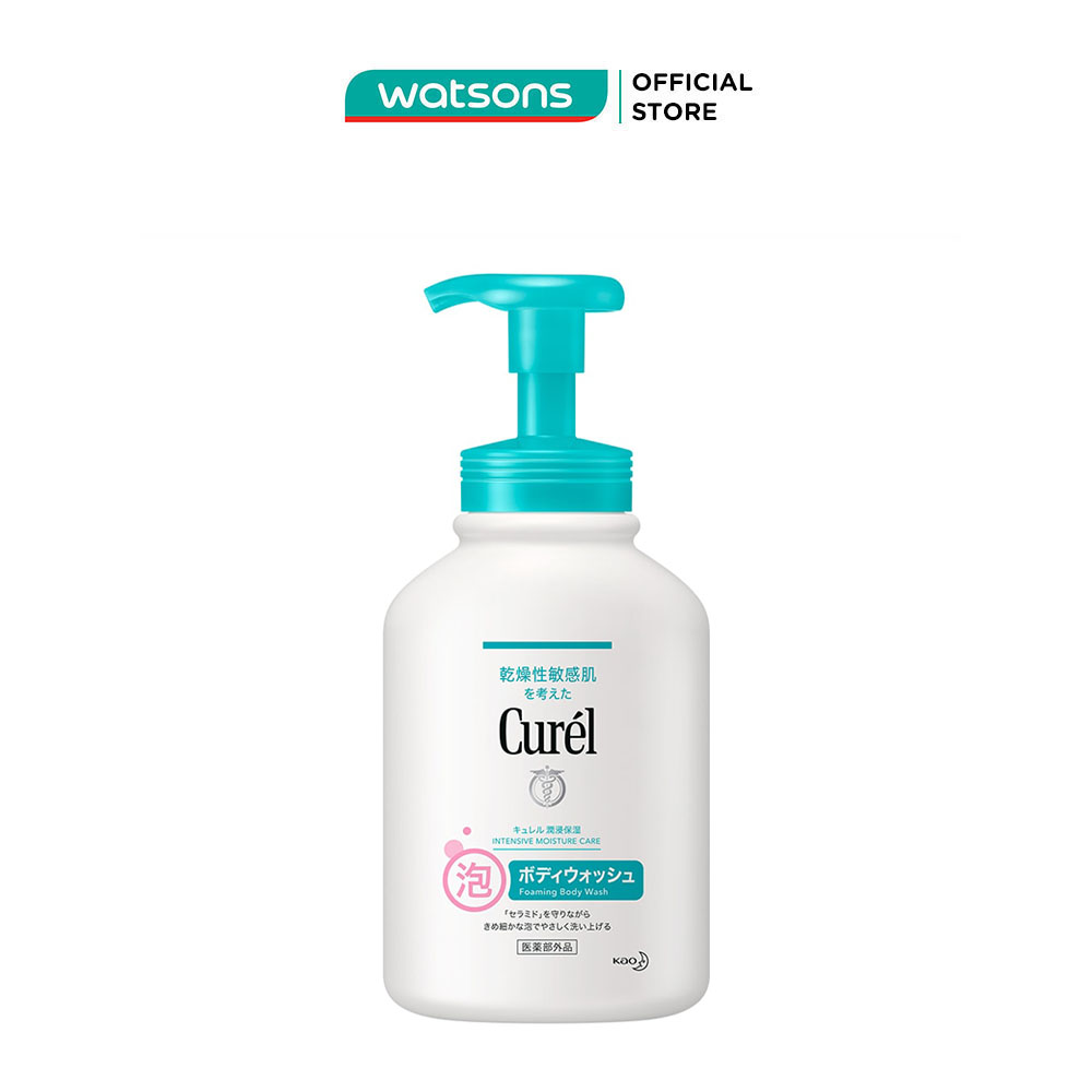 Sữa tắm curél intensive moisture care foaming body wash dạng bọt cấp ẩm cho da khô nhạy cảm 480ml