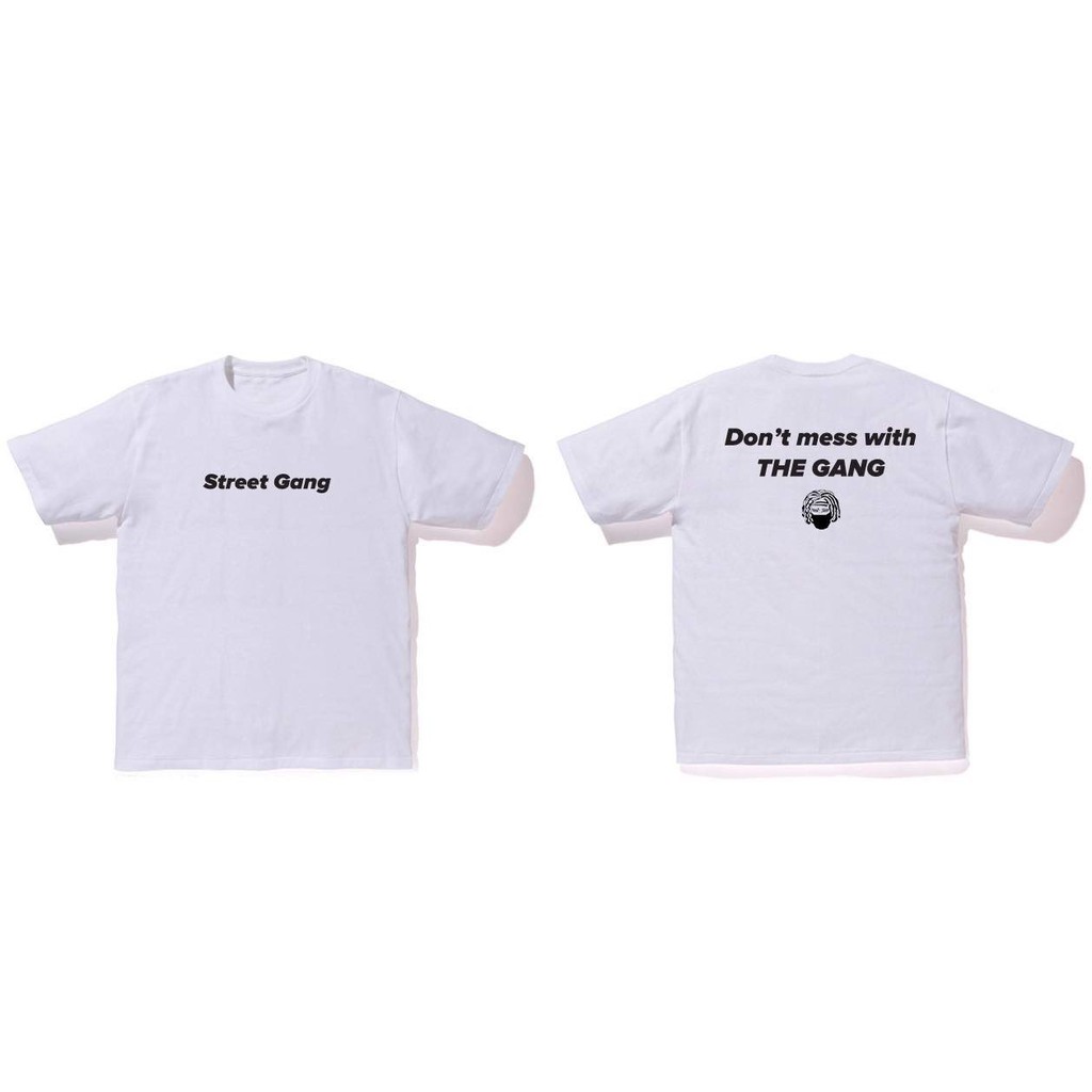 Áo thun Chữ basic - Trắng - Street Gang
