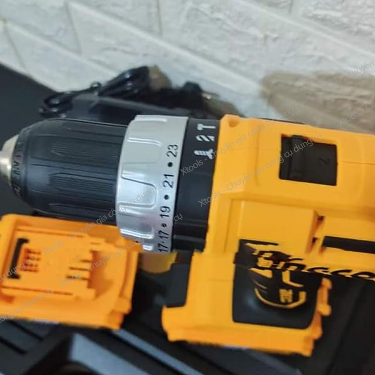 20V ingco cidli20031 2 speed battery concrete drill 13mm drill bit automatic drill bit with 2 pin 50 accessories portable battery drill