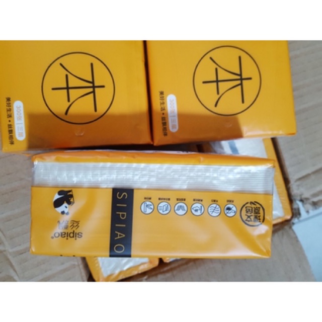 Bịch 300 Giấy Ăn Gấu Trúc Sipiao
