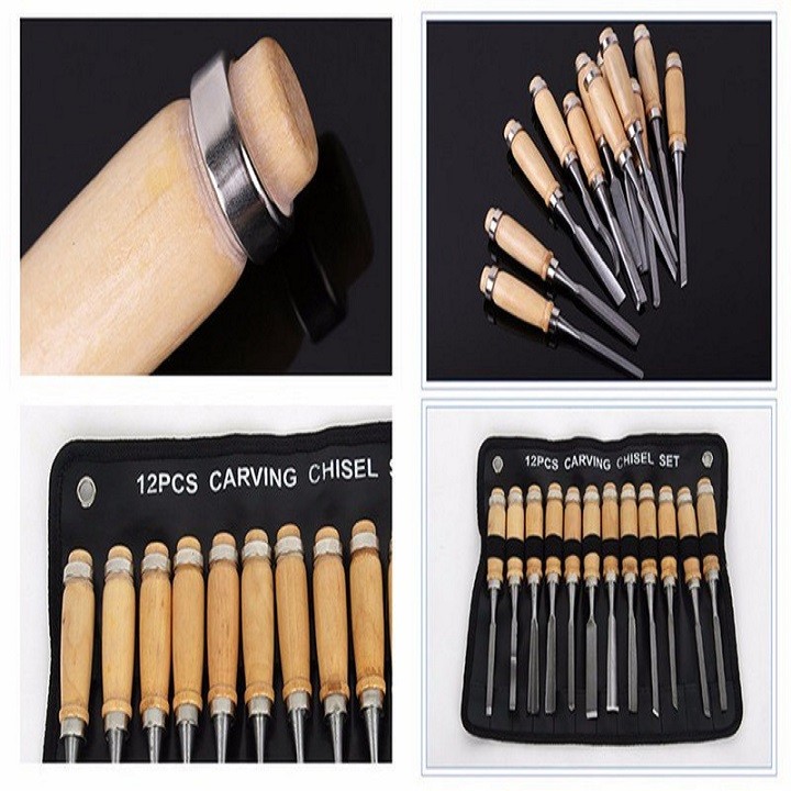 Bộ dụng cụ 12 cây đục,tiện gỗ cao cấp