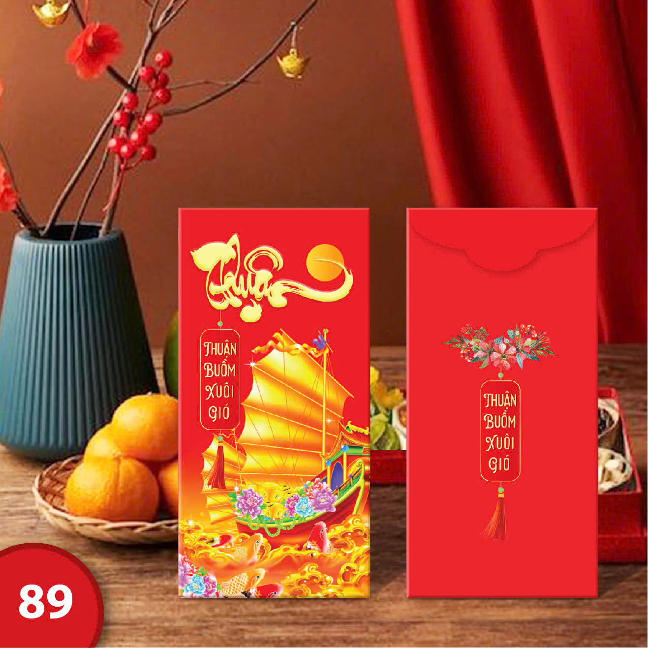 Bao Lì Xì Tết truyền thống 2025 sổ đổ sổ hồng hot trend chibi thịnh vượng may mắn phúc lọc thọ Tết 2025 Ất Tỵ Siêu đẹp