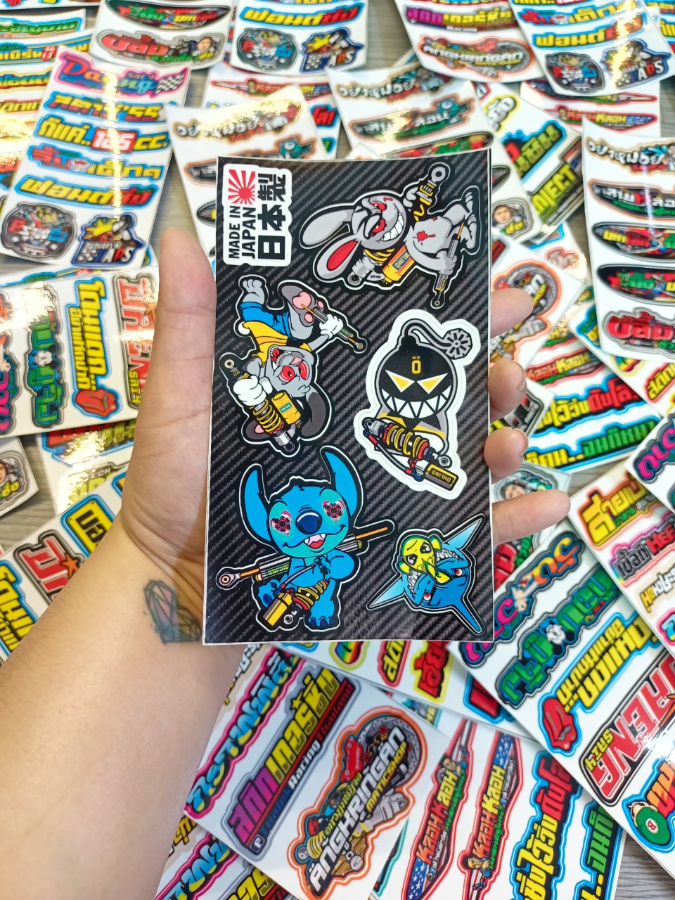 TEM SET HÌNH STICKER DÁN XE MÁY