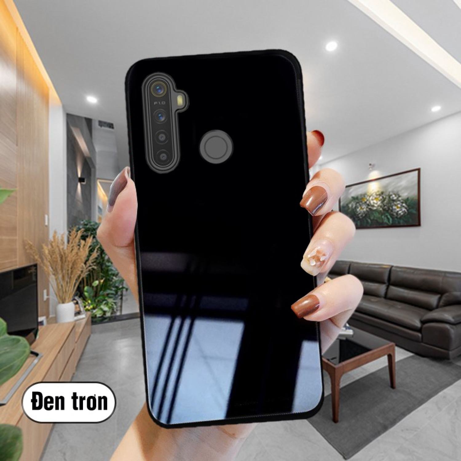 Ốp Lưng Realme 5, 5i, 5 Pro, Realme C3 Mặt kính gương sáng bóng cao cấp