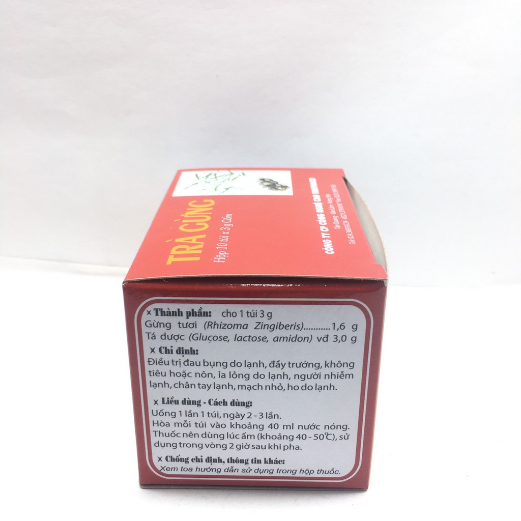 Trà Gừng Traphaco 10 Túi