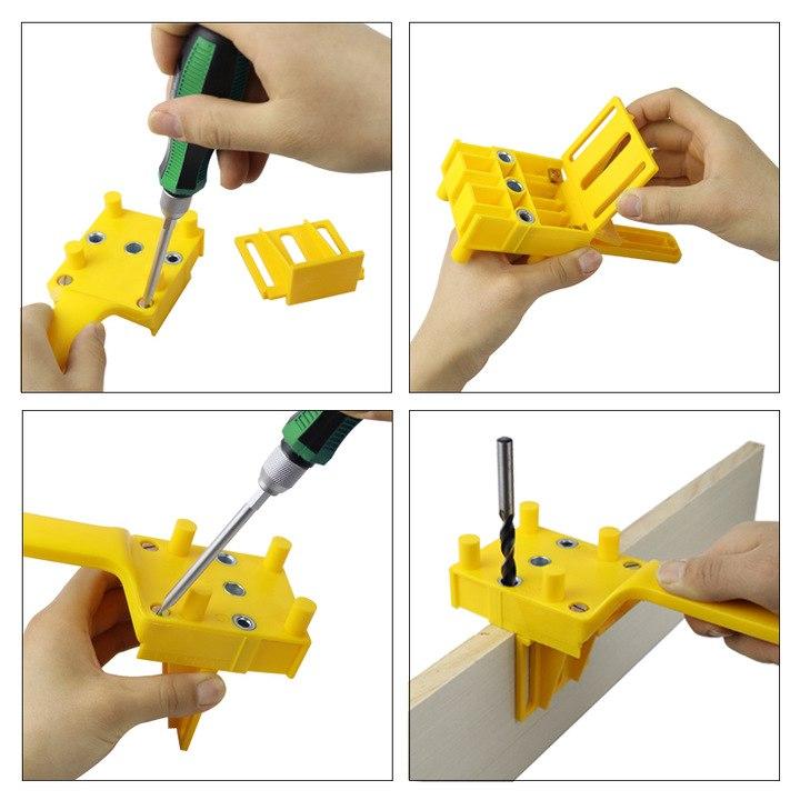 Bộ cữ khoan chốt gỗ 6/8/10mm 3 trong 1 loại tốt
