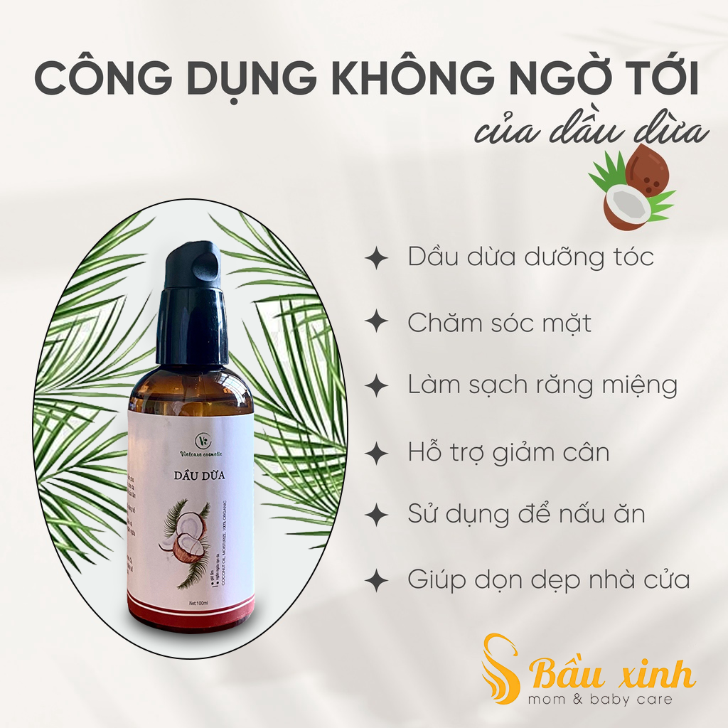 Dầu Dừa VietCare dưỡng ẩm, dịu da