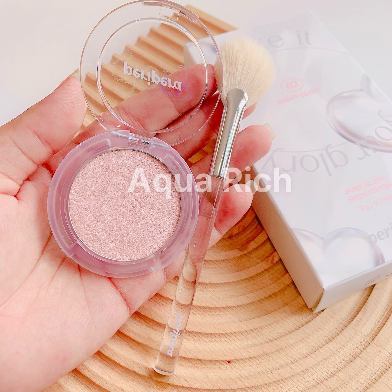 [Kèm Cọ] Phấn Bắt Sáng Ink Peripera Pure Glory Highlighter Set - 01 Day Glory - 02 Night Glory