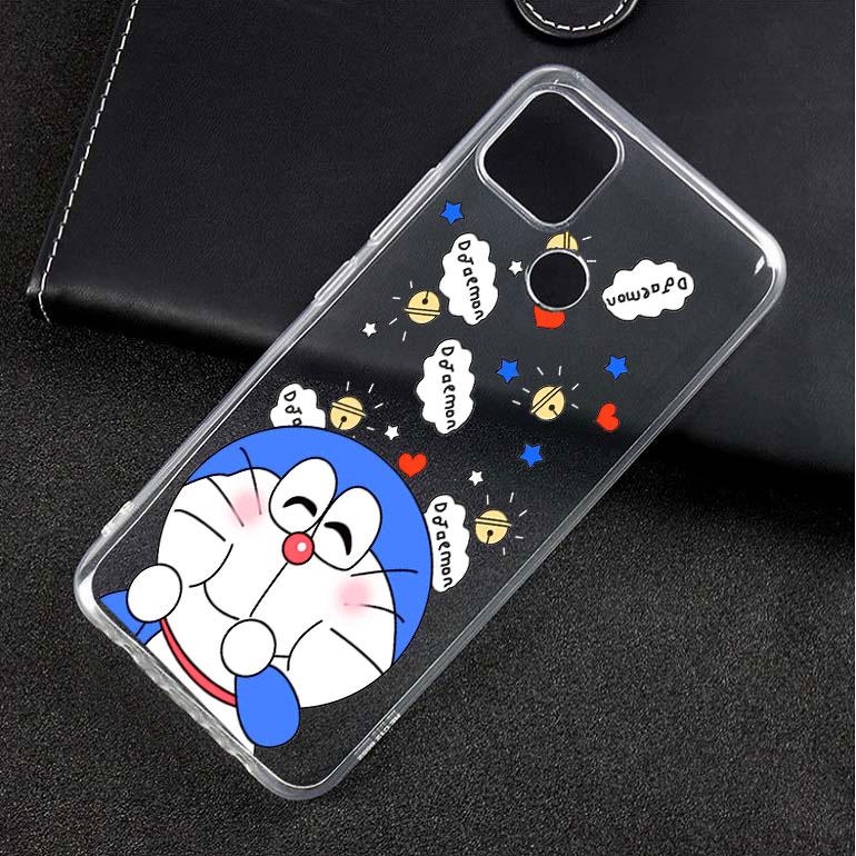 Ốp lưng dẻo trong in hình doremon cho OPPO A15
