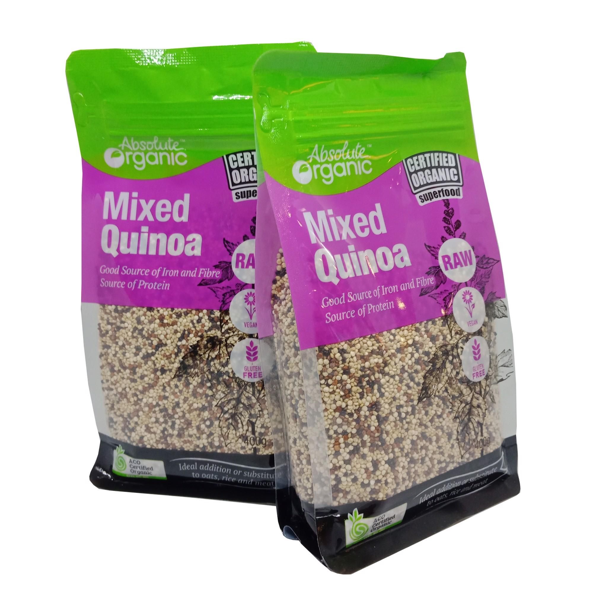 Hạt Diêm Mạch 3 Màu Hữu Cơ -MIXED QUINOA ABSOLUTE ORGANIC N400gr
