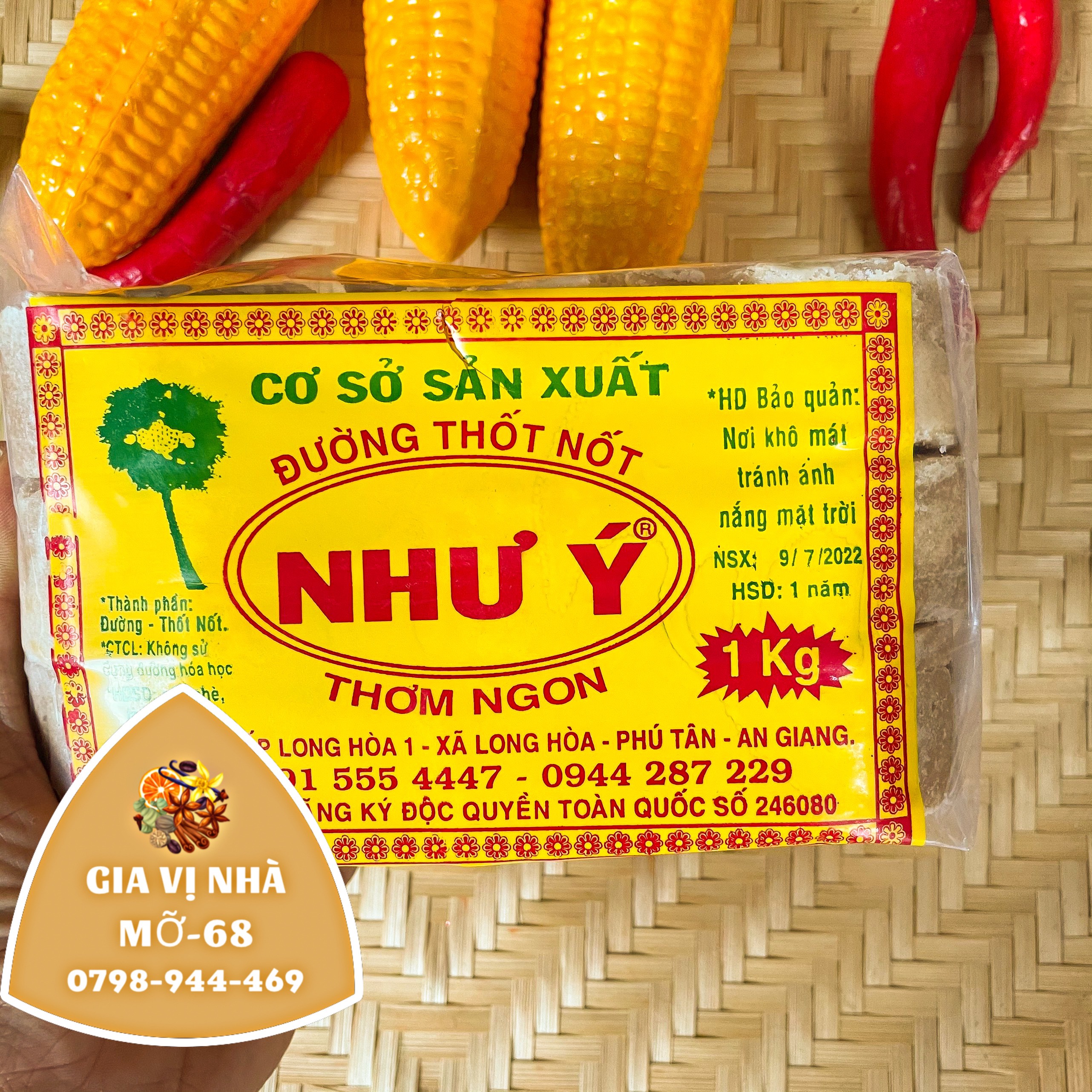 Đường thốt nốt hiệu như ý loại 1kg
