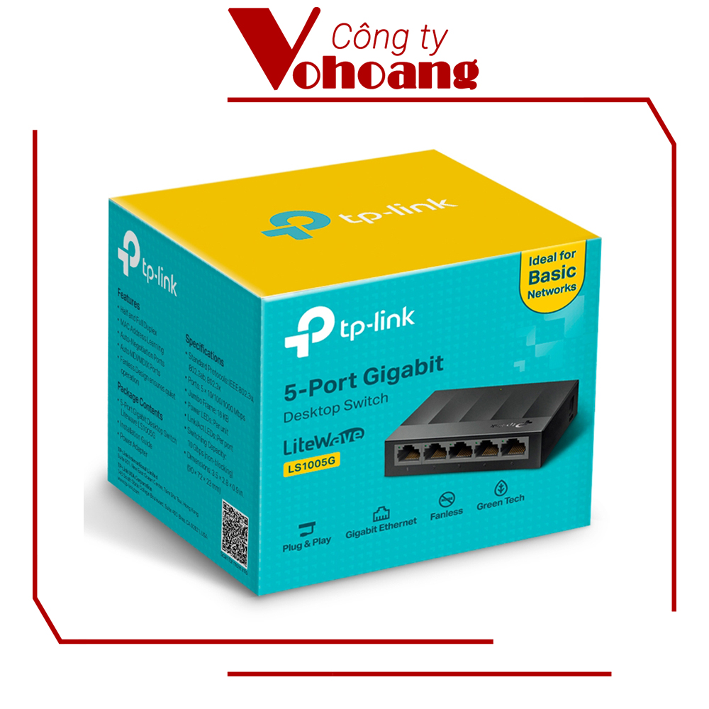Switch Gigabits TP-Link LS1005G để bàn 5 cổng 10/100/1000Mbps