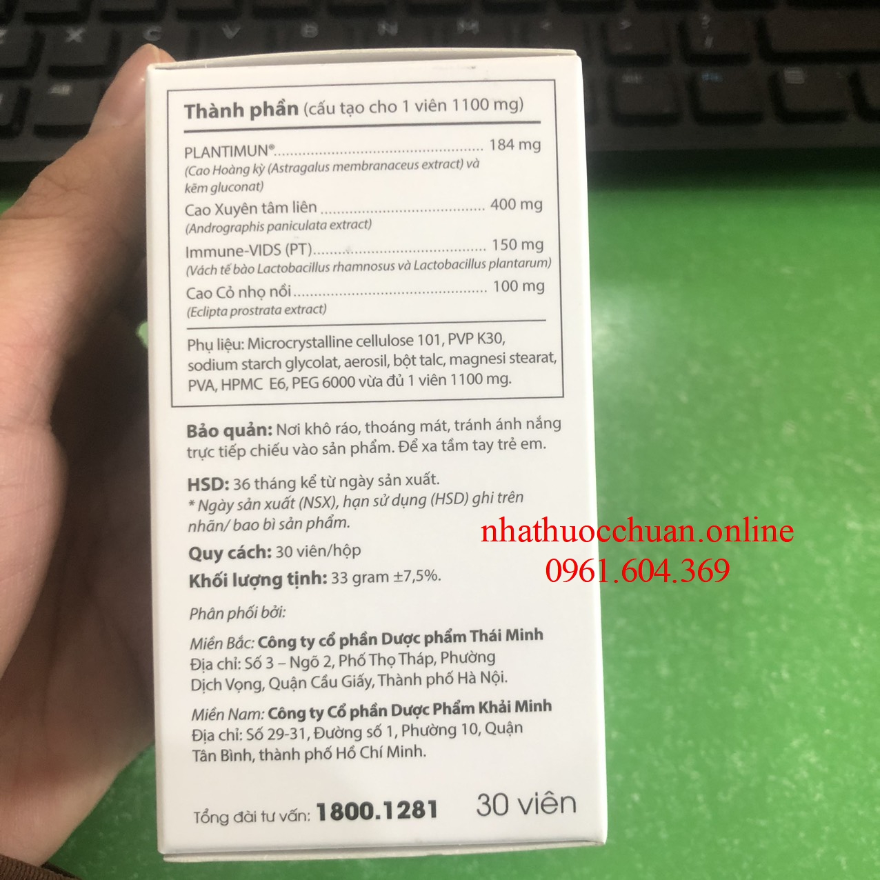 Tăng cường sức đề kháng X3-Immune Thái Minh