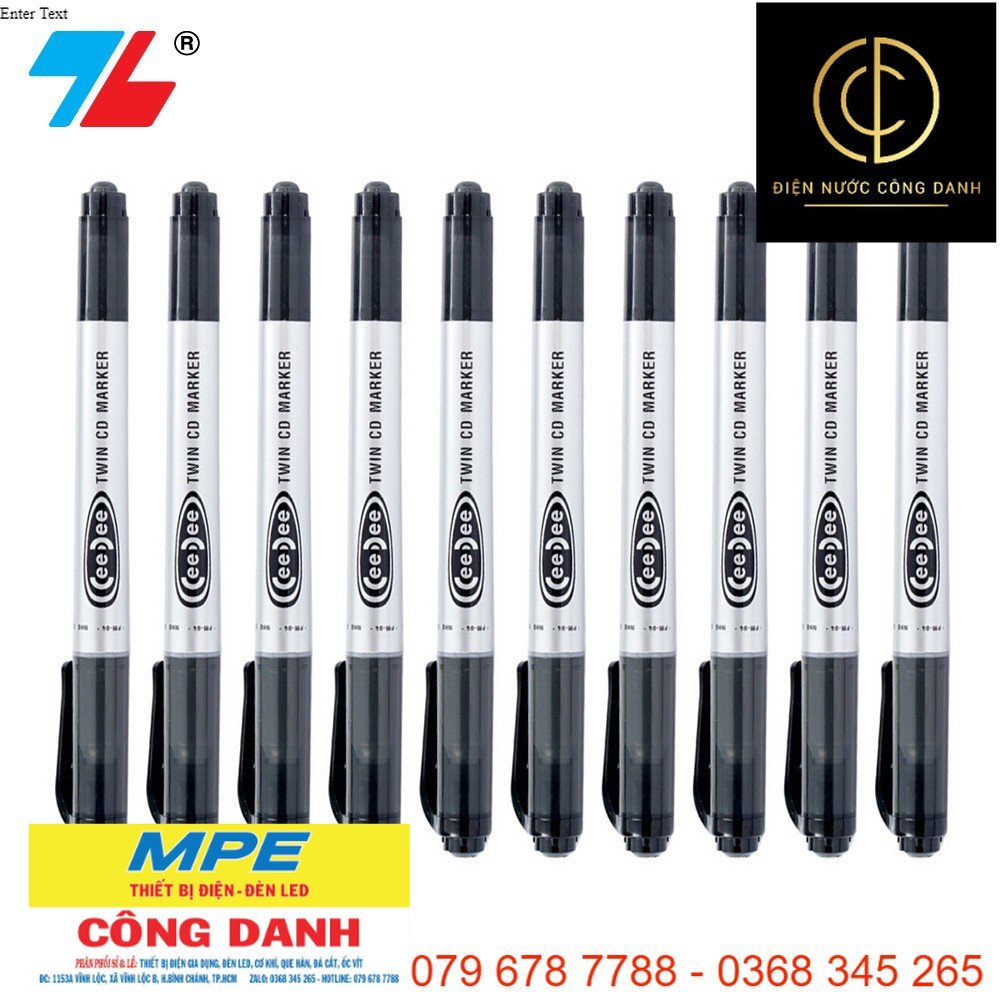 Combo 10 cây Bút lông dầu Thiên Long PM04
