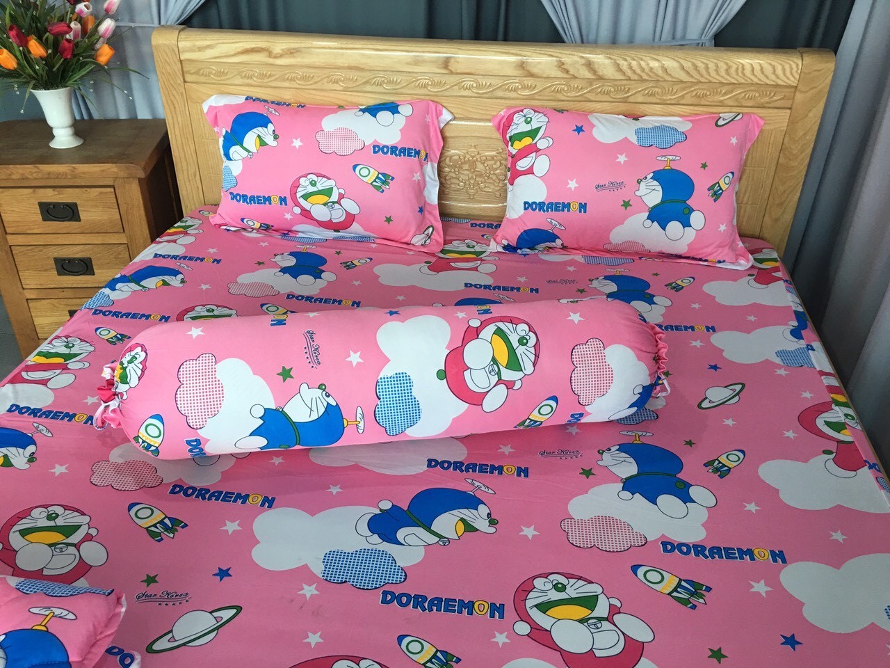 drap thun hàn mát lạnh- drap giường-grap cao cấp