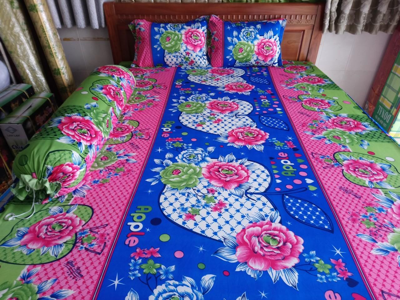 Bộ ga thun lạnh Hàn quốc 1m8 x 2m ( gồm 1 dra + gối)