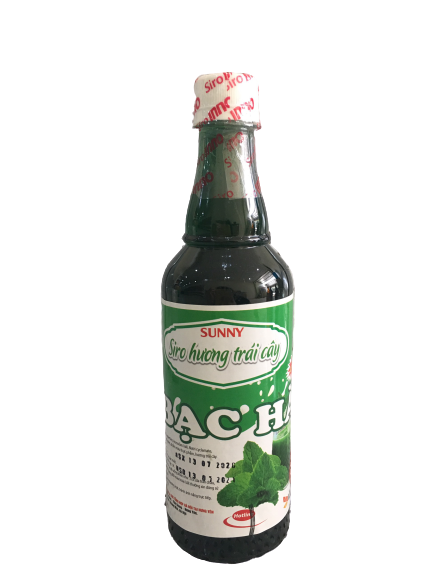 Siro hoa quả vị Bạc hà 600 ml