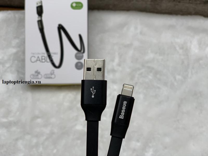 Cáp sạc iphone thương hiêu Baseus cao cấp - 1.2m - bảo vệ điện thoại