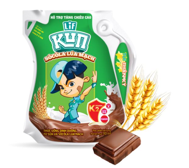 [HCM]Sữa KUN túi sô cô la thùng 24 túi 110ml