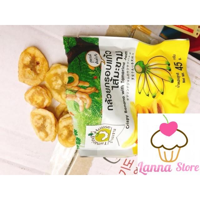 Chuối sấy kẹp me dạng gói 90g - Thái Lan