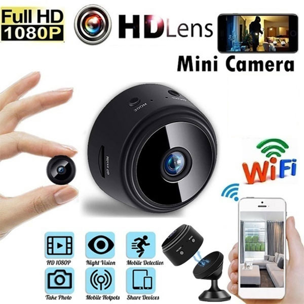Camera mini A9 không dây hồng ngoại IP HD 1080P, camera mini siêu nhỏ giấu kín wifi Camera mini kết nối điện thoại HD tầm nhìn ban đêm DVR. Chính hãng bảo hành 12 tháng.