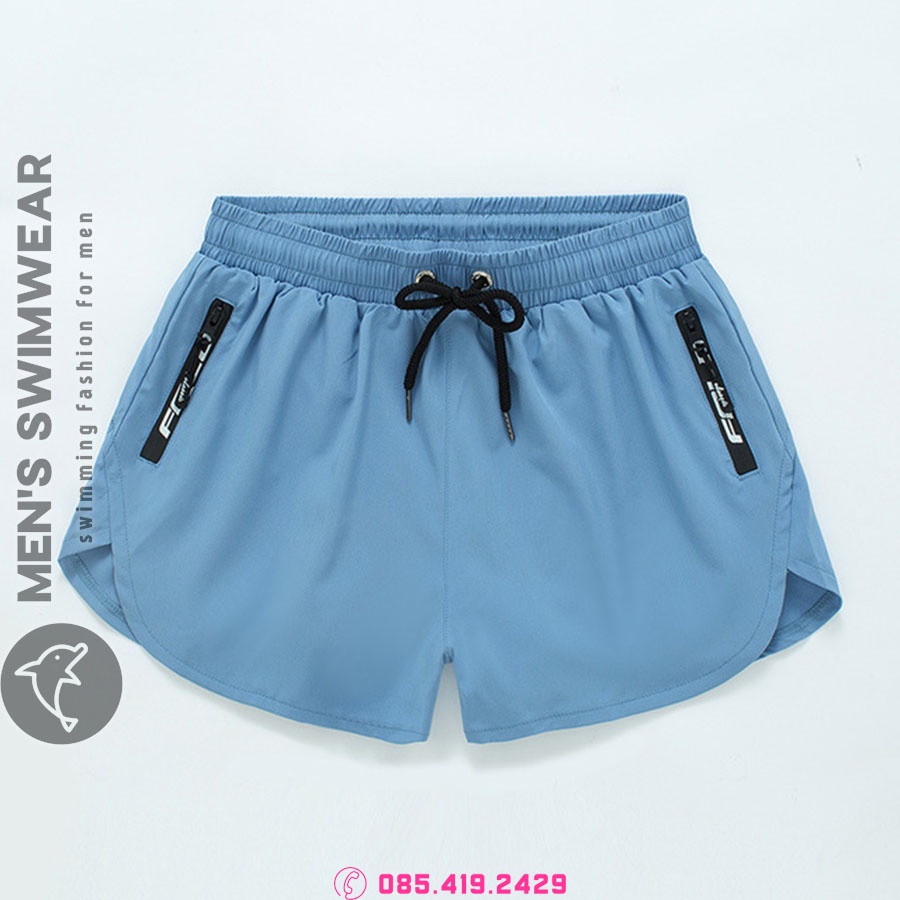 Quần đùi short nam 2 lớp đi bơi, tập gym, chạy bộ thể thao cao cấp  (DBN-069) 