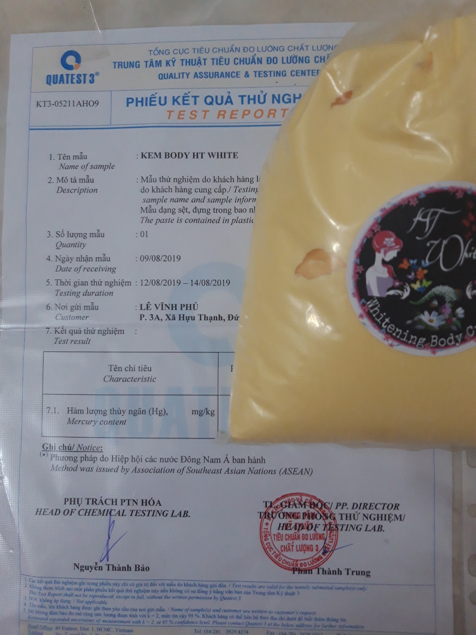 500gr Kem Body Trắng Da Cấp Tốc