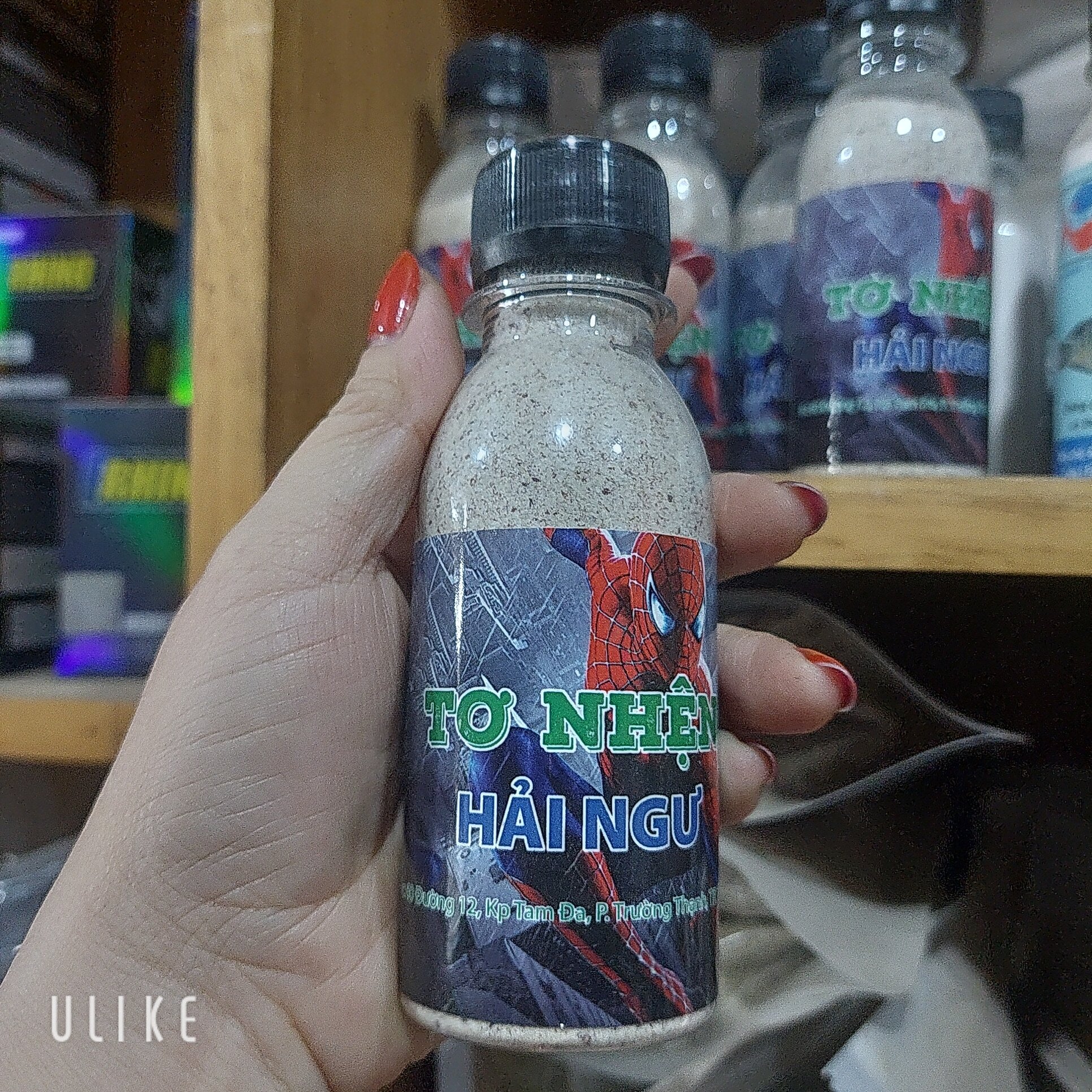 Bột tơ nhện chai nhỏ.
