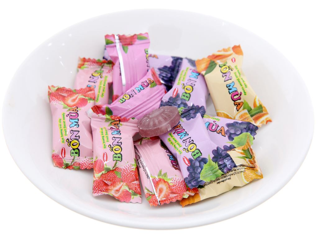 Kẹo Bốn Mùa, Tứ Quý (gói 70g) - Bibica