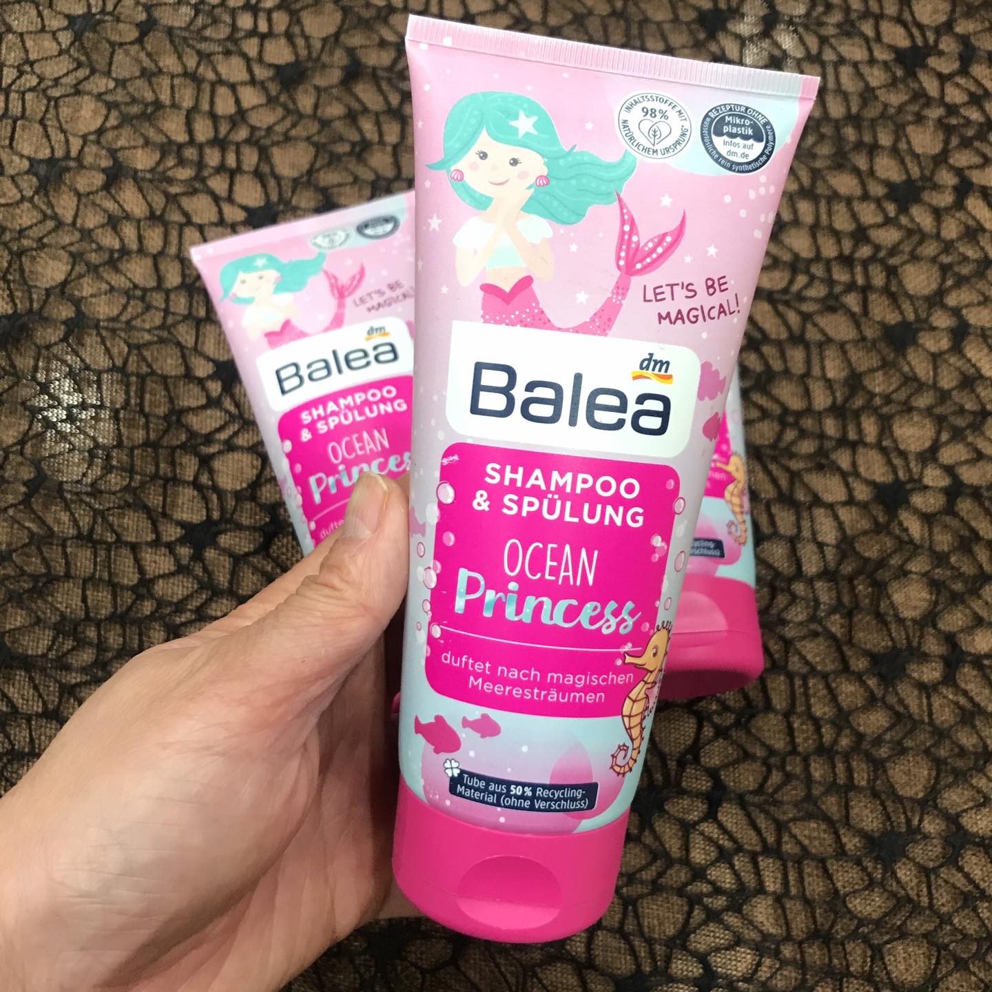 (Chính hãng Đức) Dầu gội đầu kiêm dầu xã cho bé Balea Ocean Princess 200ml