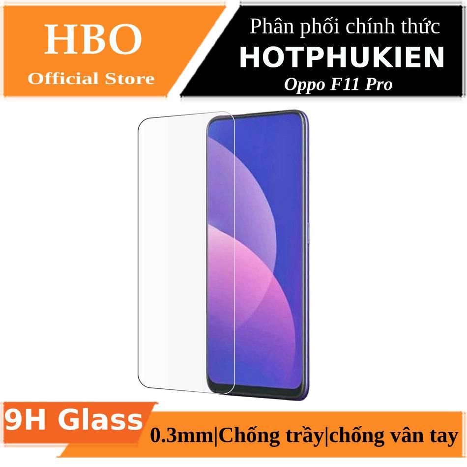 [HCM]Miếng dán kính cường lực Oppo F11 Pro hiệu HBO (độ cứng 9H mỏng 0.3mm hạn chế bám vân tay)(Mua 1 tặng 1) -  Phân phối bởi Hotphukien