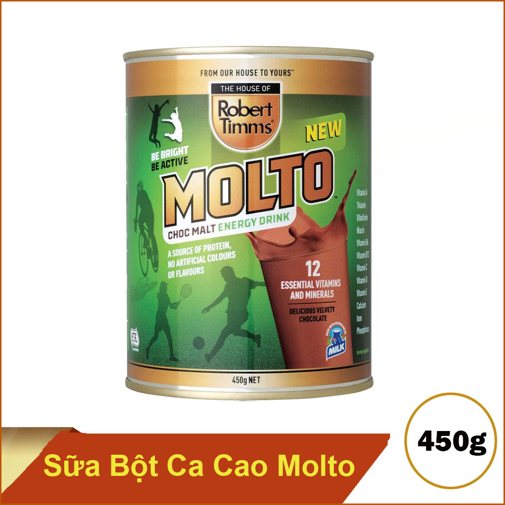 Sữa bột Canxi ca cao Molto Australia 450g