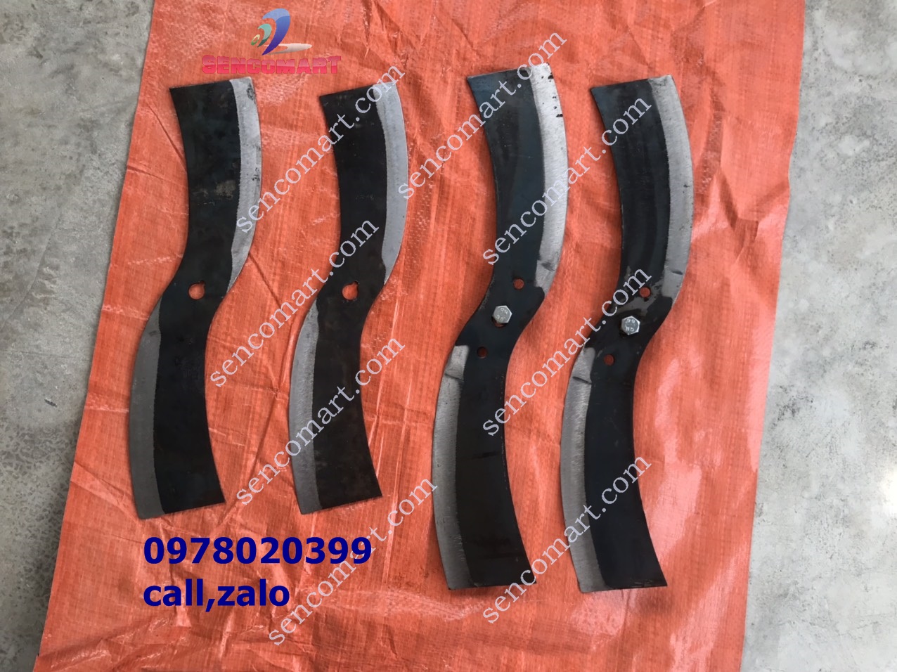 Lưỡi cắt chuyên lắp máy băm cỏ coi ,rau lang 40cm