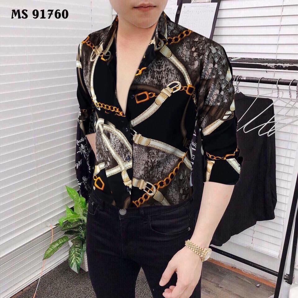 [HCM]Áo sơ mi nam 3D dài tay phong cách hàn quốc