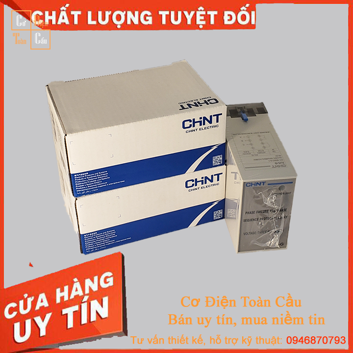 Rơle ( relay ) bảo vệ điện áp 3 pha Chint XJ3-D,  XJ3-G