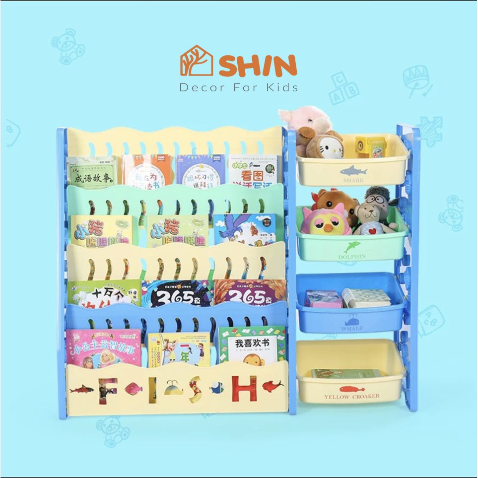 [TẶNG MŨ CHỐNG DỊCH] Kệ sách giá sách và kệ đồ chơi cho bé