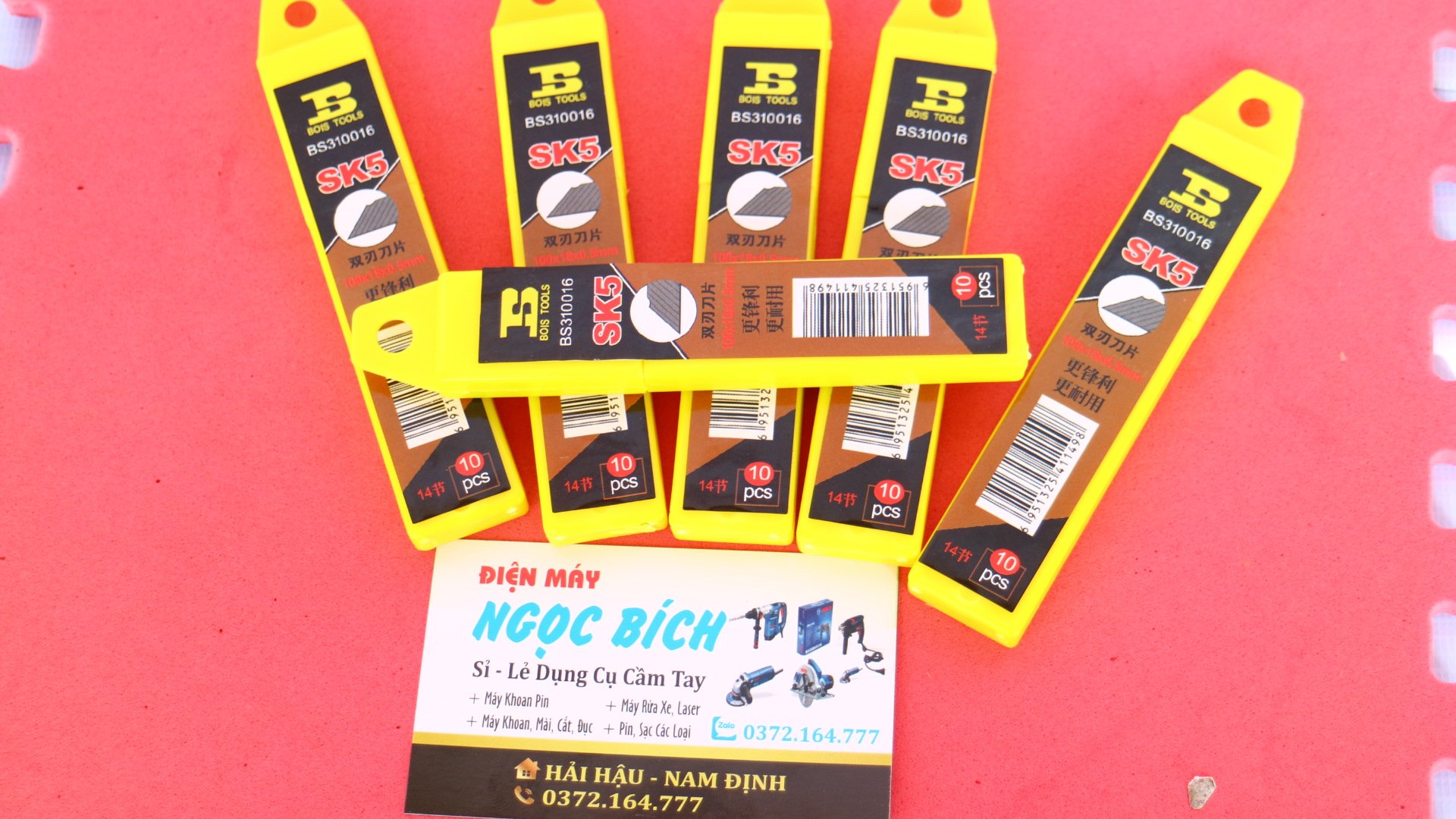 [1 Hộp 10 Chiếc] Lưỡi Dao Dọc Giấy Bosi Siêu Sắc