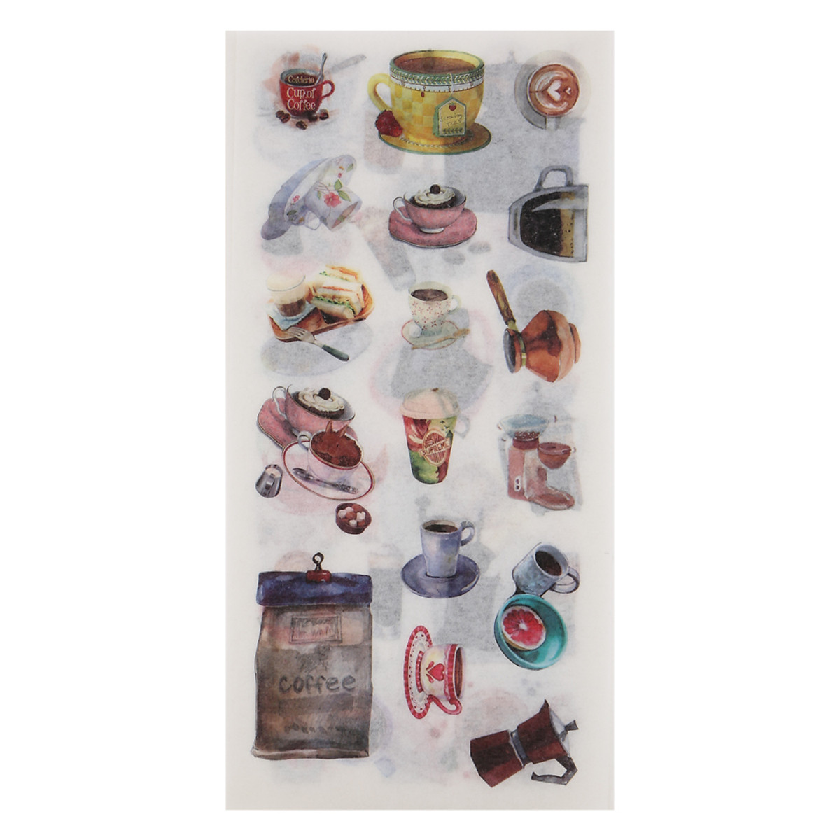 Bộ 4 tấm sticker trang trí dễ thương