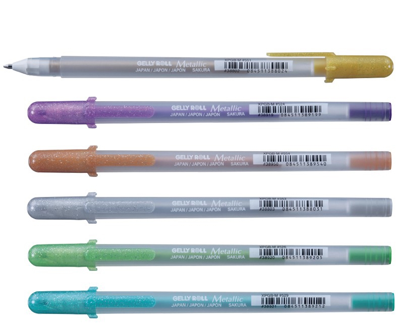 Bộ 12 Cây Bút Gel Màu Metallic Sakura
