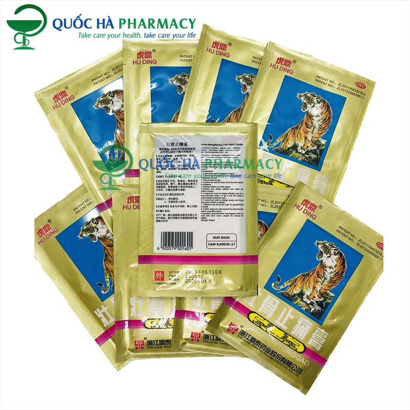 Cao dán cọp chính hãng (5 chữ) gói 4 miếng