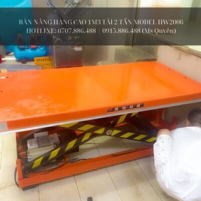 Sàn Nâng 4 Tấn (4000kg) Cao 1M4 Bằng Điện. Model: HW4003