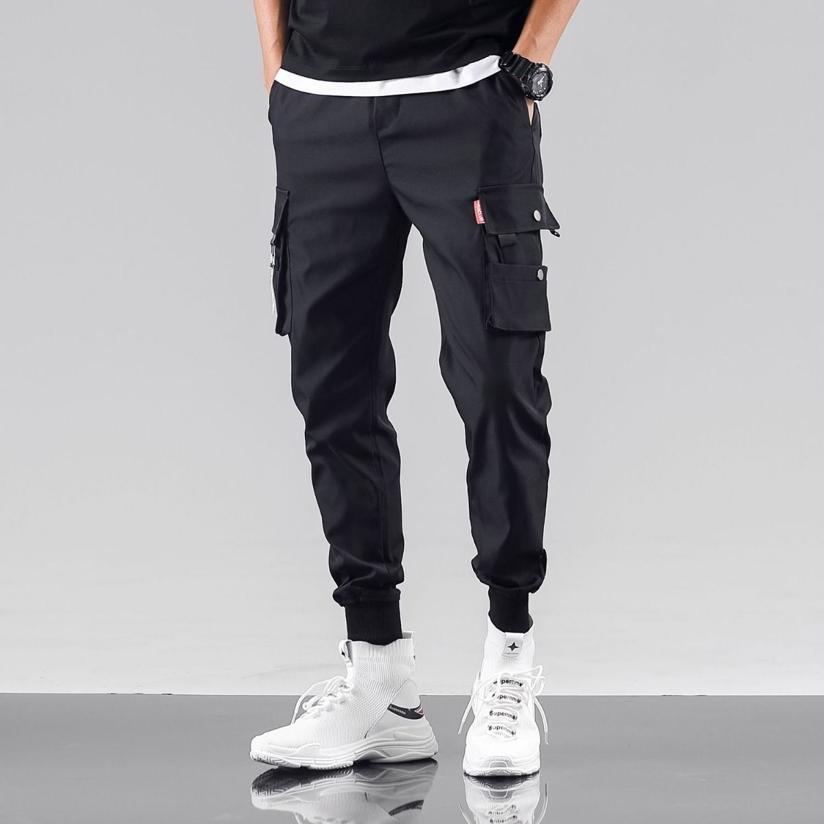 Quần jogger thun BC nam túi hộp  cao cấp chất siêu co giãn Thời Trang FORYOU JOGGER NAM 9000019C5