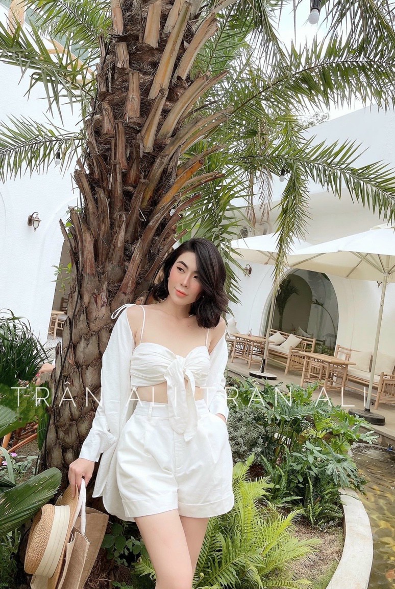 Set đồ nữ 3 món thể thao áo croptop