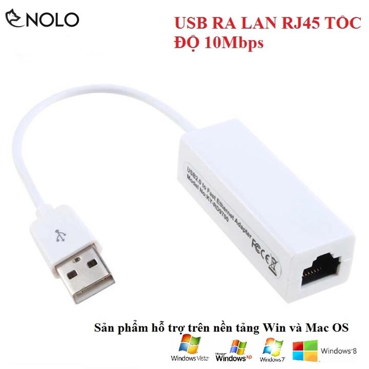 Cáp usb ra cổng mạng lan rj45 chiều dài 15cm cho máy tinh