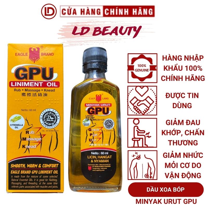 Dầu Nóng Xoa Bóp GPU MINYAK URUT Indonesia 60ml
