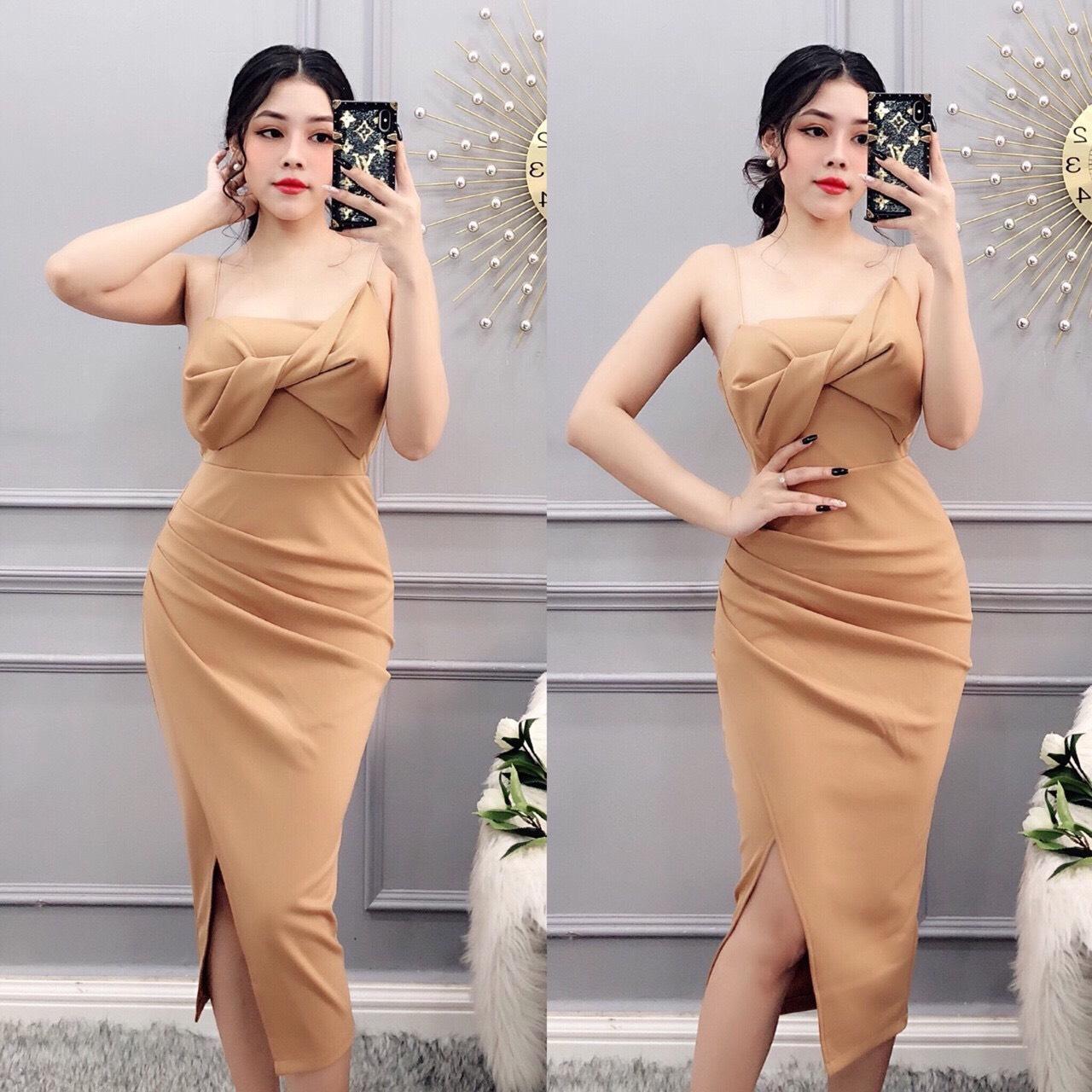 ĐẦM ÔM 2 DÂY PHỐI NƠ NGỰC SÀNH ĐIỆU