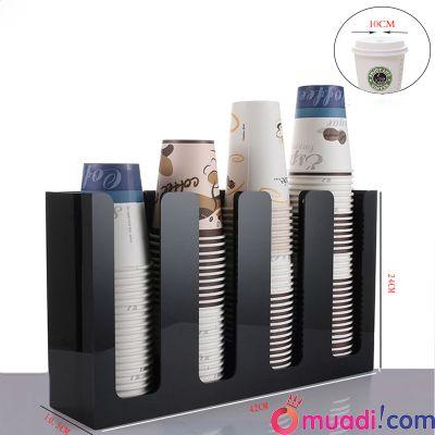 Kệ mika để ly trà sữa 4 ngăn