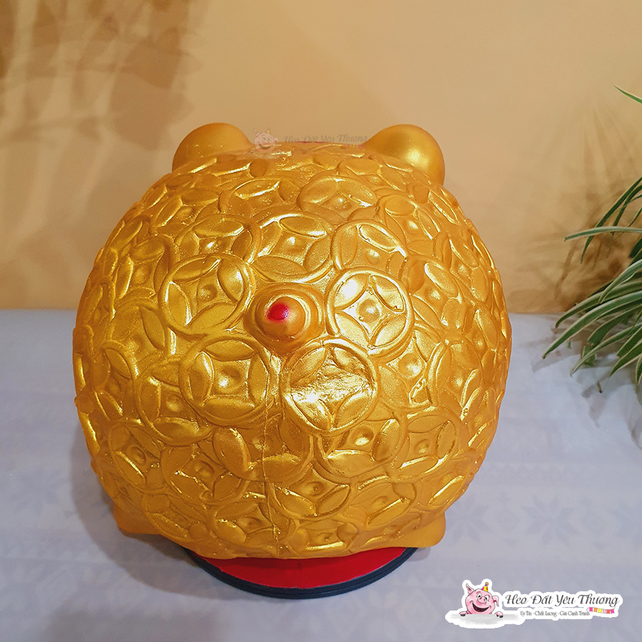 Heo đất lợn đất đồng xu may mắn tiết kiệm size đại